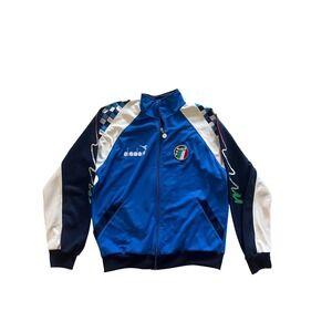 Track‎ Jacket Italia 90 Diadora Vintage Very Rare National Training Jacket Y2k